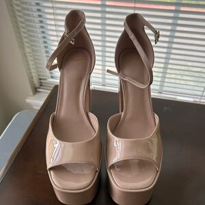 Marc Fisher Nude Platform Heels